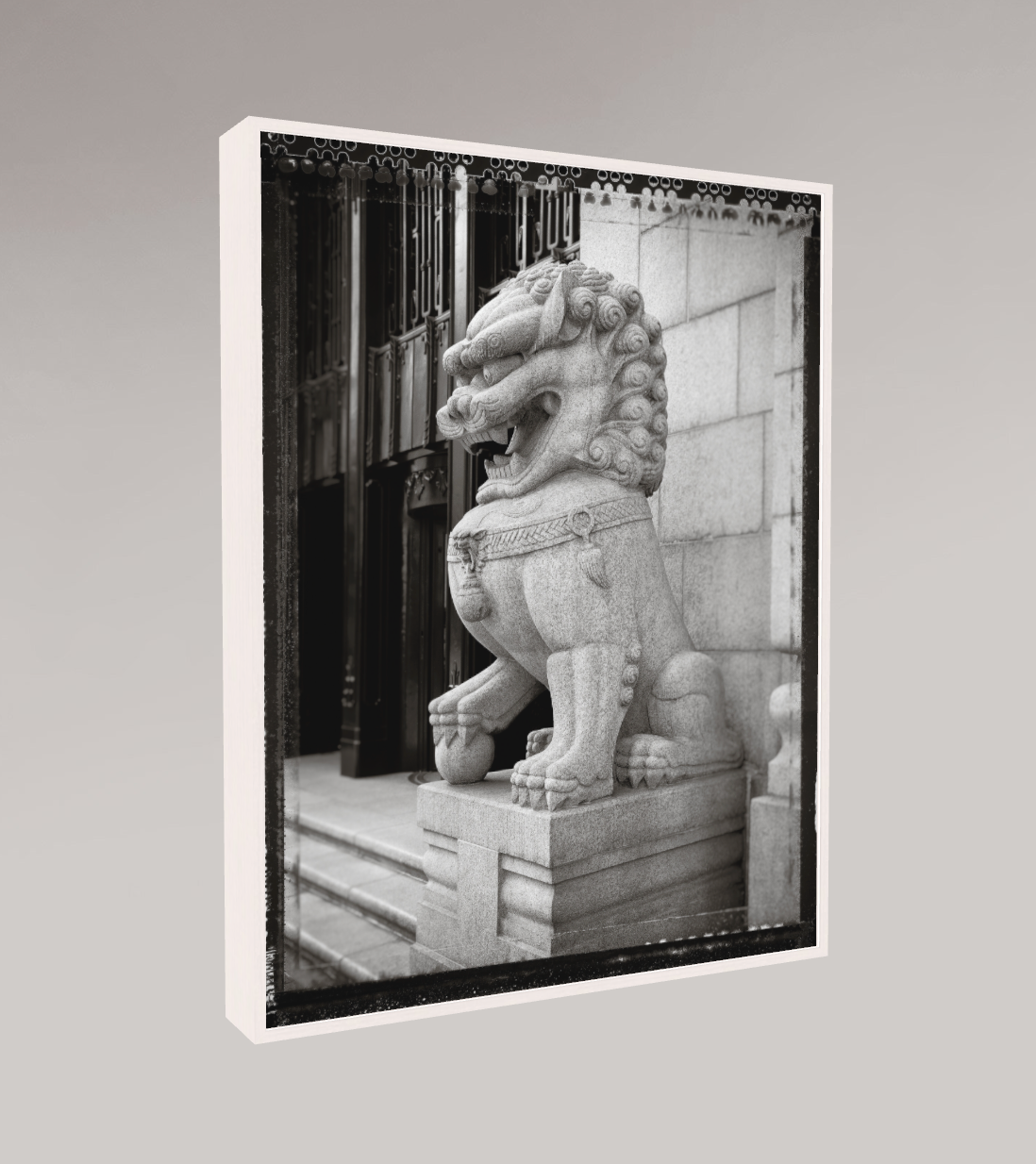 Door Lion for Christmas