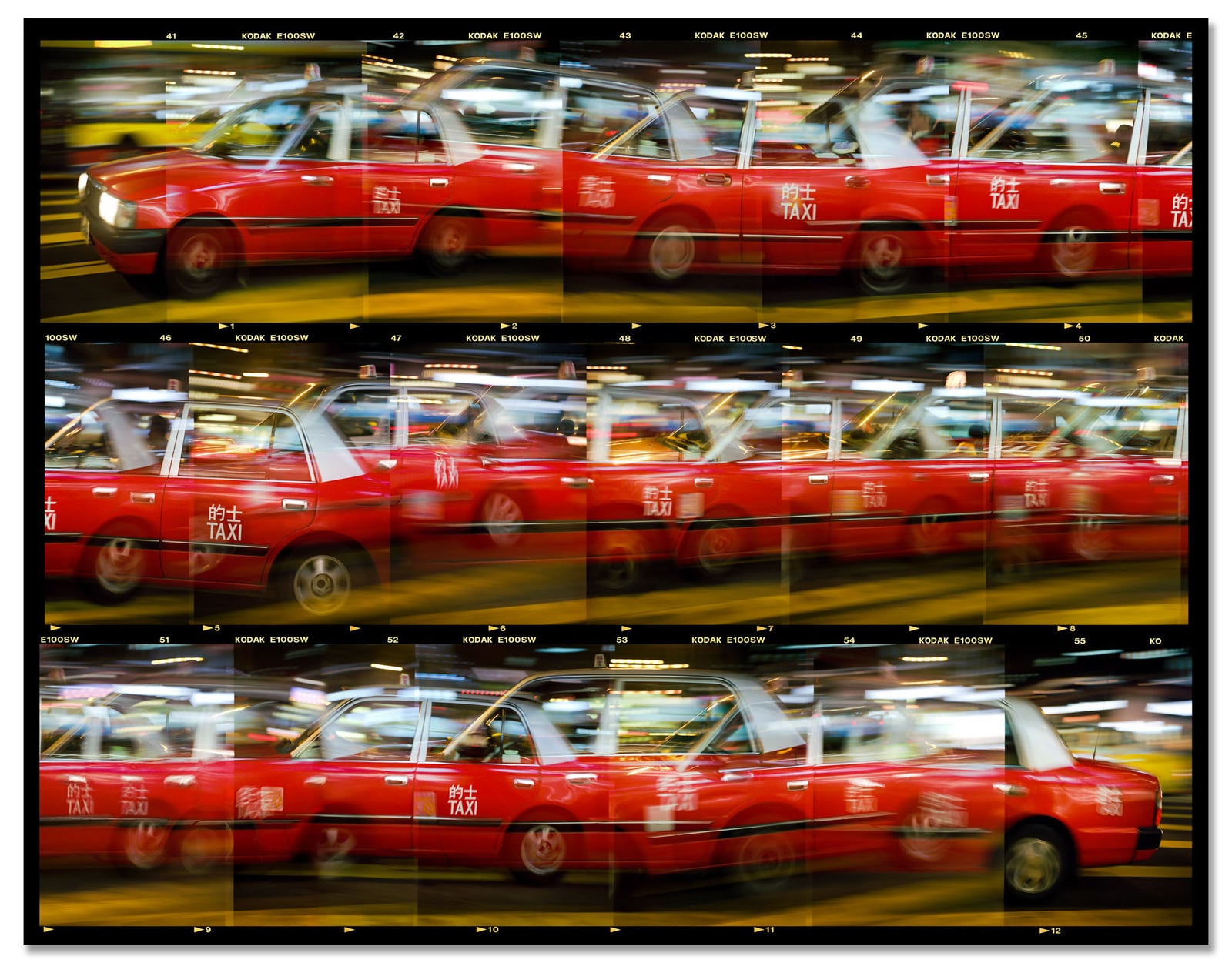 Hong Kong Taxi at Night