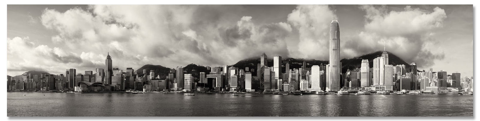 Hong Kong Skyline Panorama at Dawn