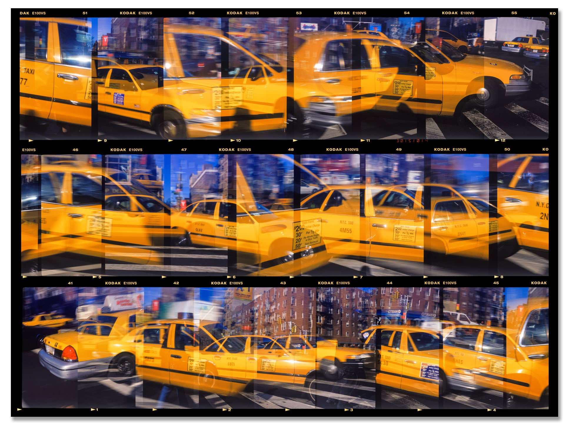 New York Taxis, Corner of 23rd and 6th, 1999